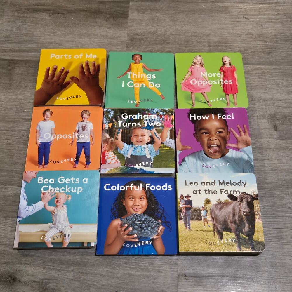 Lovevery Baby Board Books Lot of 9 Love Every